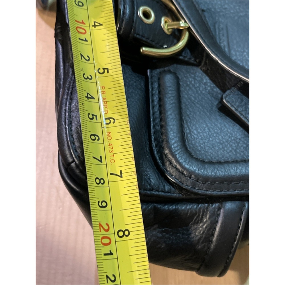Coach Campbell Bag F25150 Crossbody Black Leather Gold Hardware Great Condition - Picture 8 of 9